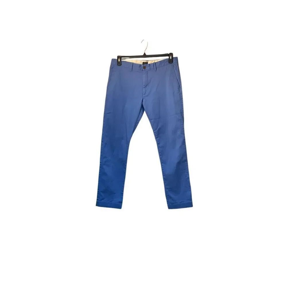 J.Crew men’s blue flex slim Chino flat front pants size 36